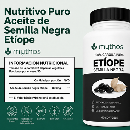 Aceite de Semilla Negra | Menos Hinchazón, Más Energía