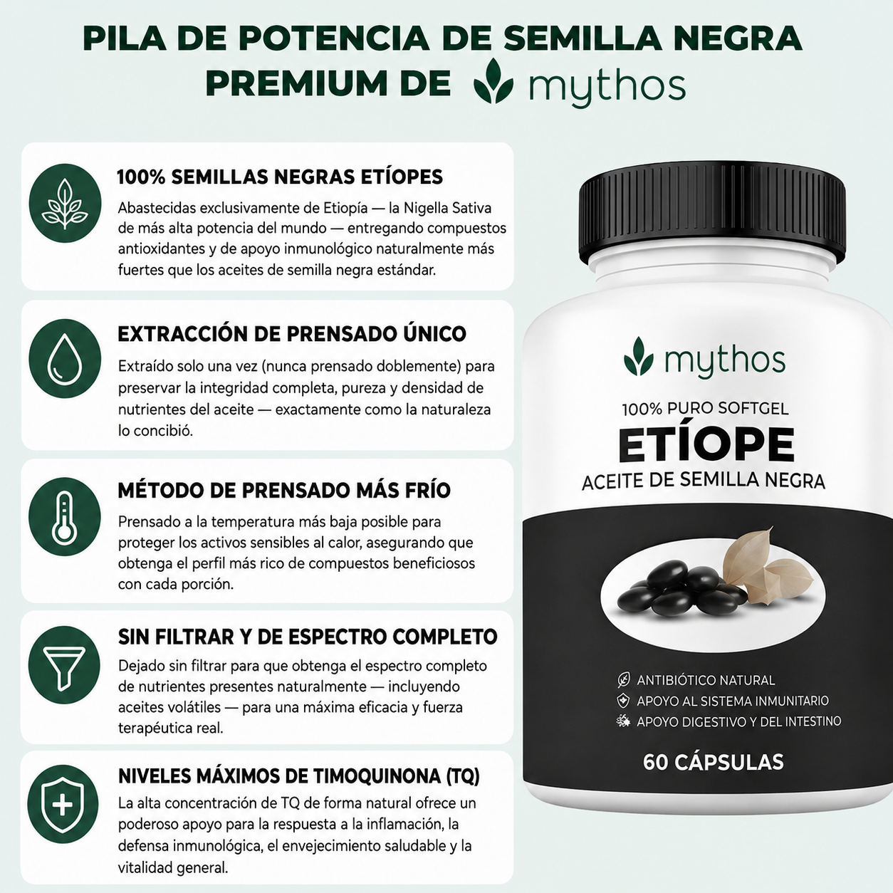 Aceite de Semilla Negra | Menos Hinchazón, Más Energía