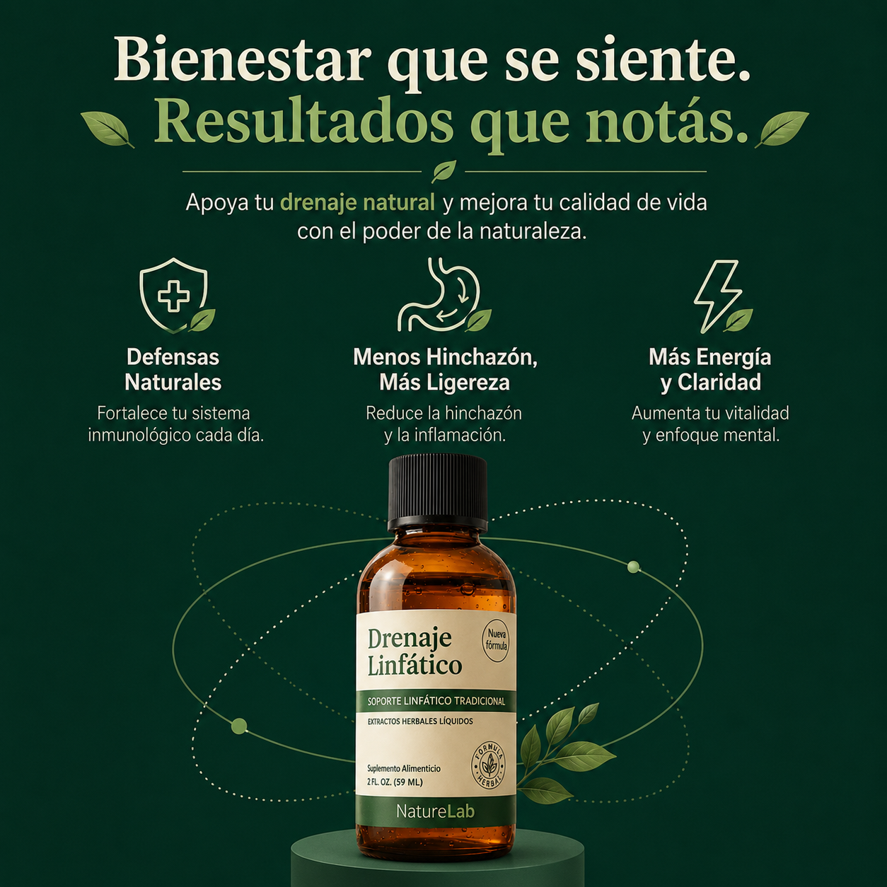 Drenaje Linfático Líquido -  Reduce la hinchazón abdominal en 7 días sin dietas ni ejercicios